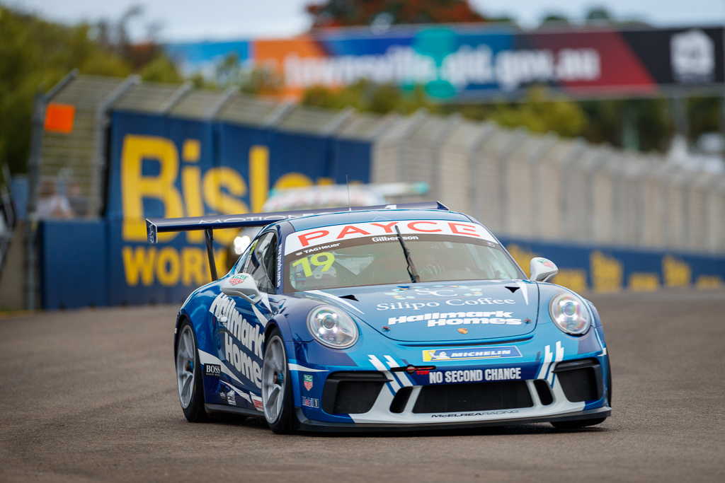 Anthony Gilbertson with McElrea Racing in the Porsche Carrera Cup at Townsville