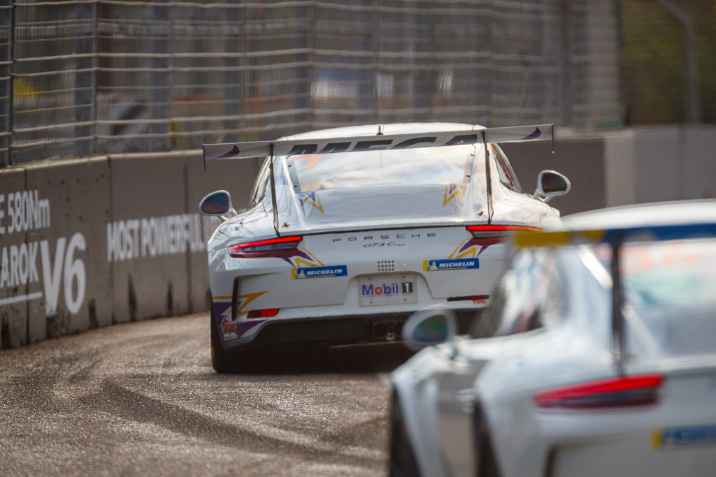 Warren Luff with McElrea Racing in the Porsche Carrera Cup at Townsville