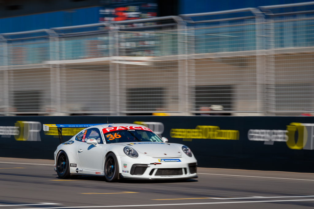 Cooper Murray #36 racing at The Bend Motorsport Park 2019