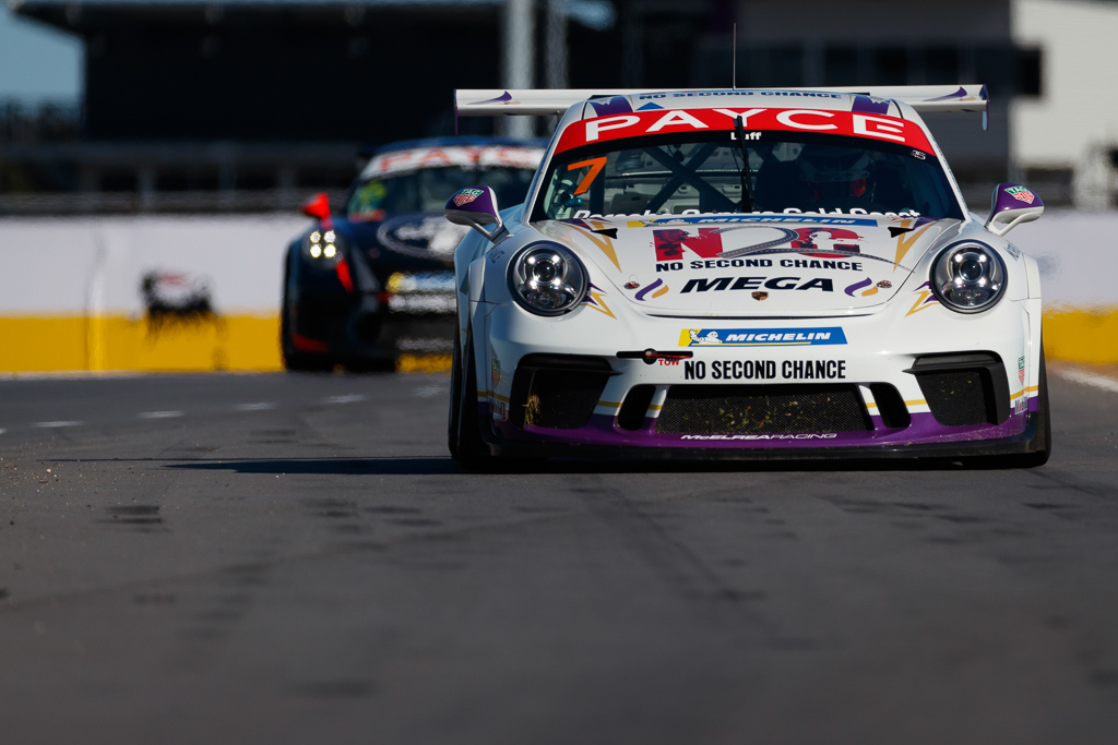 Warren Luff #7 racing at The Bend Motorsport Park 2019