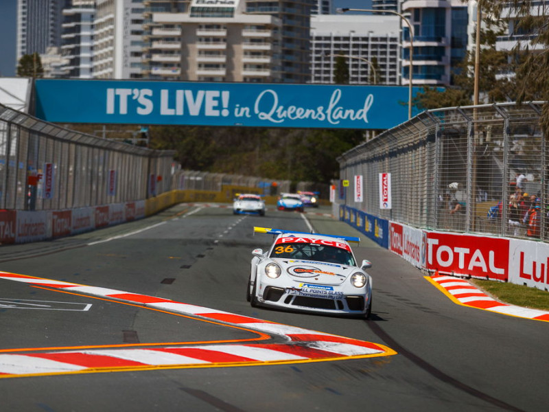 Cooper Murray #36 racing at Surfers Paradise Street Circuit 2019
