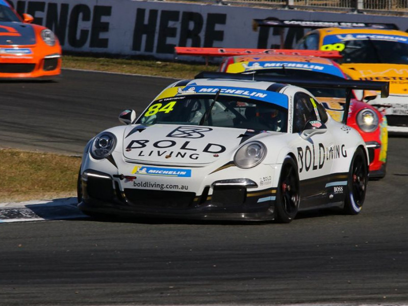 Brett Boulton #84 racing at Queensland Raceway 2019