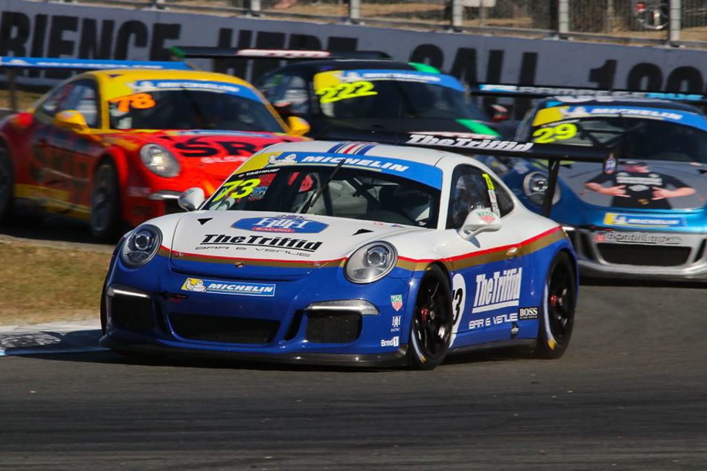 Michael Hovey #73 racing at Queensland Raceway 2019
