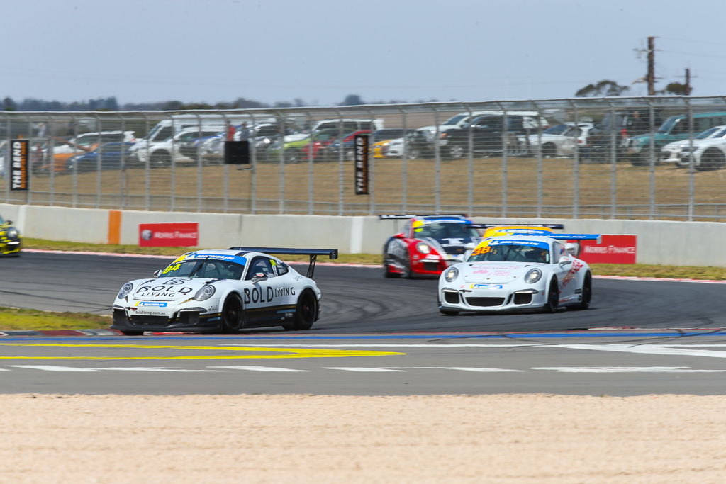 Harri Jones with McElrea Racing at Tailem Bend for round 6 of the Porsche GT3 Cup Challenge 2019