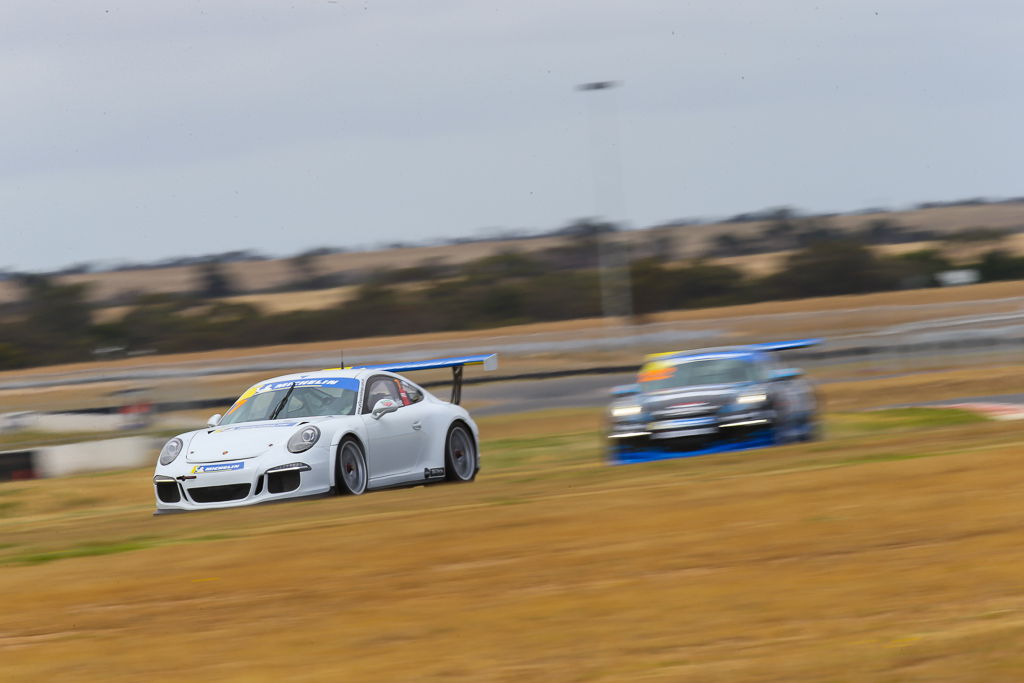 Harri Jones with McElrea Racing at Tailem Bend for round 6 of the Porsche GT3 Cup Challenge 2019