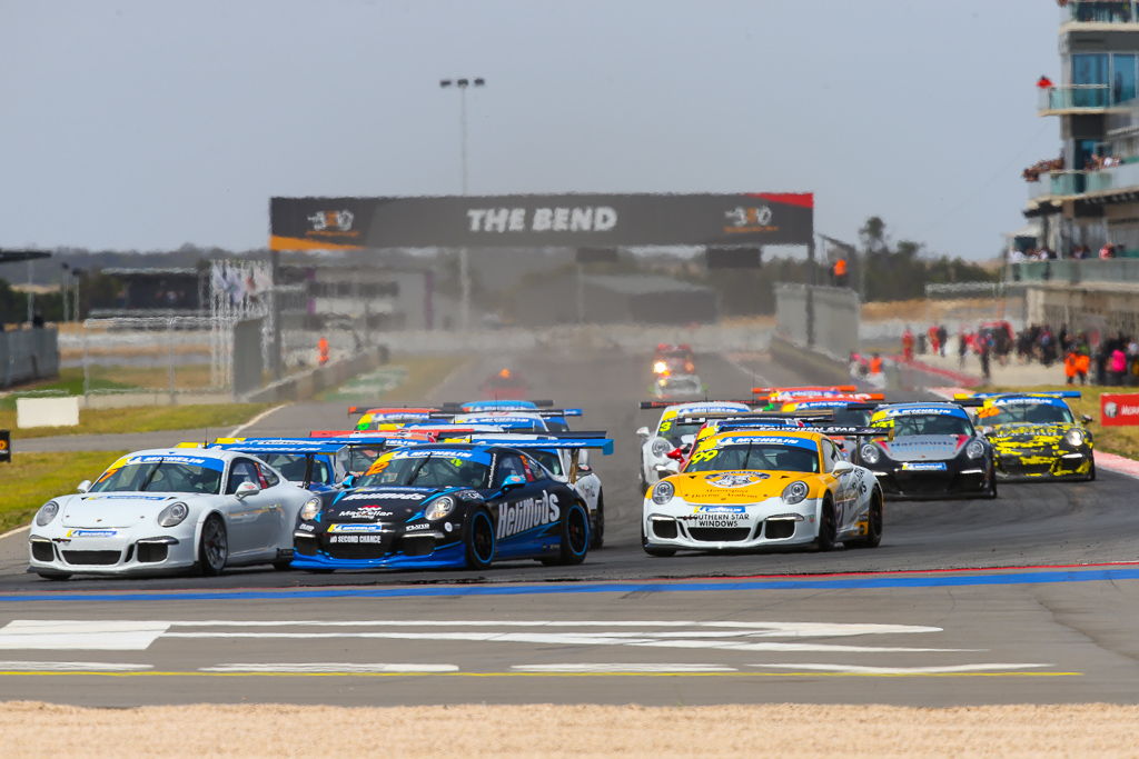 Harri Jones #12 racing at The Bend Motorsport Park 2019