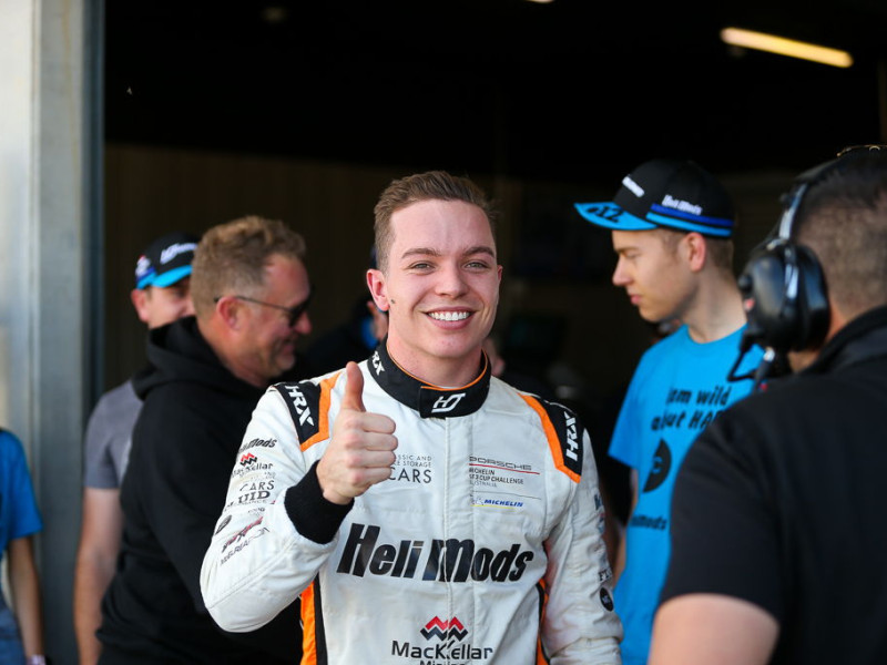 Harri Jones #12 racing at The Bend Motorsport Park 2019