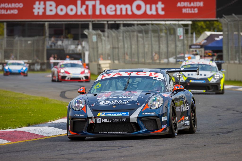 Tim Miles with McElrea Racing in the Porsche Carrera Cup at the Adelaide 500