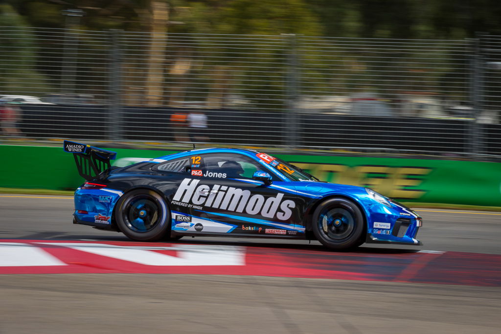 Harri Jones with McElrea Racing in the Porsche Carrera Cup at the Adelaide 500