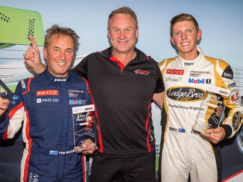 McElrea Racing drivers on the podium at Adelaide Street Circuit 2020
