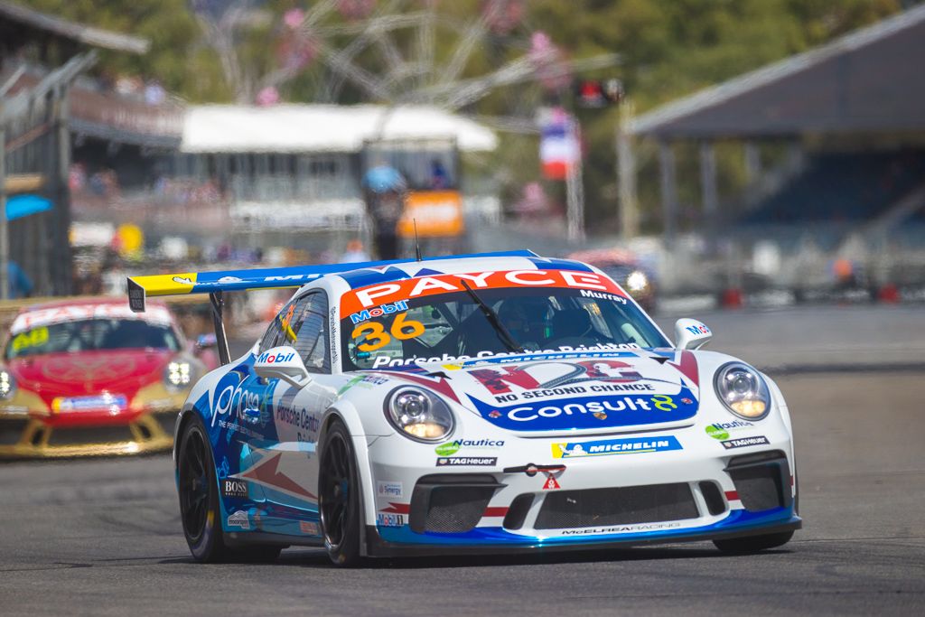 Cooper Murray #36 racing at Adelaide Street Circuit 2020