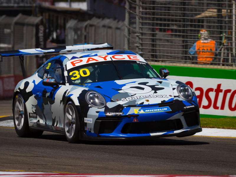 David Ryan #30 racing at Adelaide Street Circuit 2020