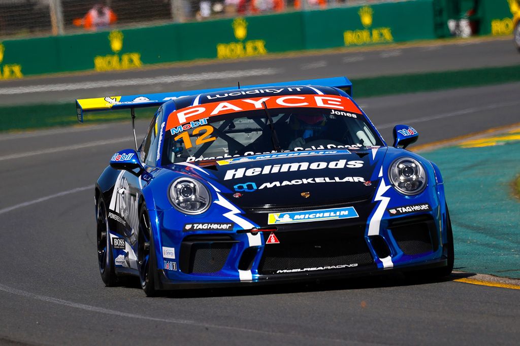 Harri Jones with McElrea Racing in the Porsche Carrera Cup at the Australian Grand Prix