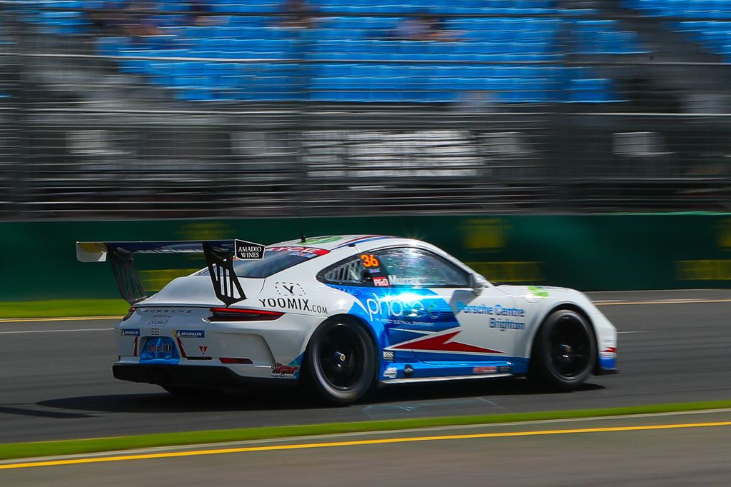 Cooper Murray with McElrea Racing in the Porsche Carrera Cup at the Australian Grand Prix