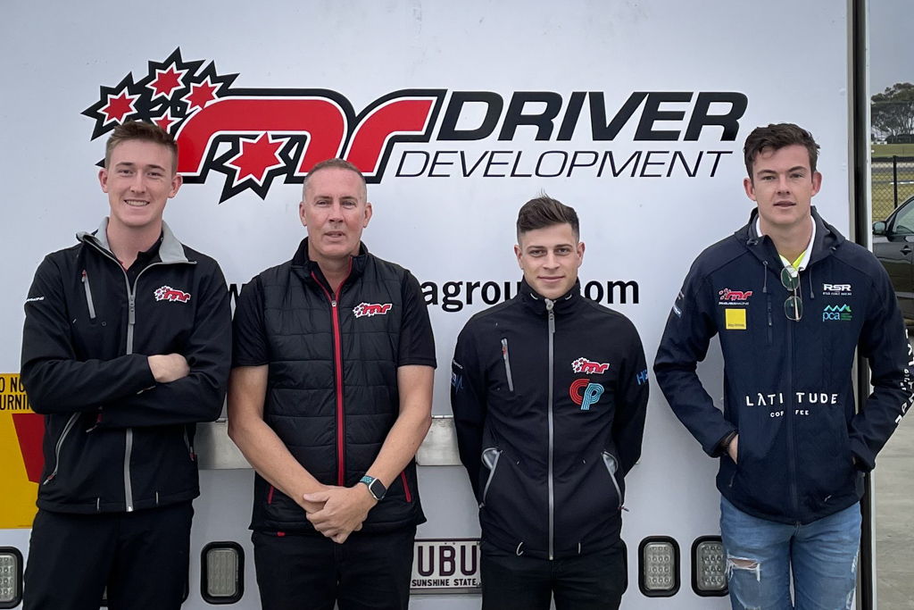 McElrea Racing drivers at Phillip Island Circuit 2021