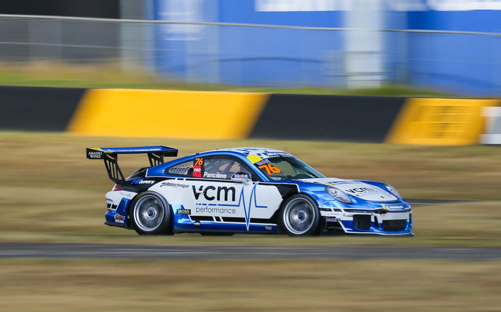 Christian Pancione #76 racing at Sydney Motorsport Park 2021