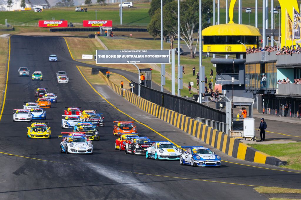Christian Pancione #76 racing at Sydney Motorsport Park 2021