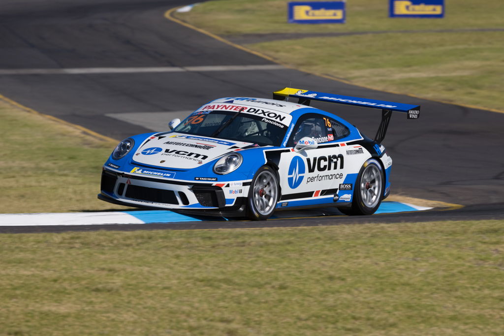 Christian Pancione with McElrea Racing in the Porsche Carrera Cup at Sandown 2021