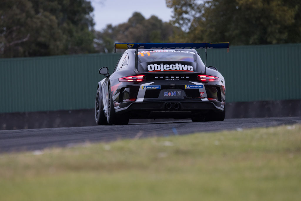 Jackson Walls with McElrea Racing in the Porsche Carrera Cup at Sandown 2021