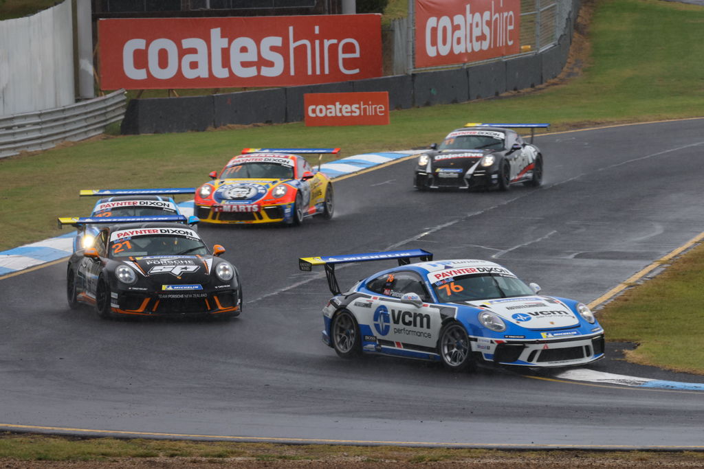 Christian Pancione #76 racing at Sandown International Raceway 2021