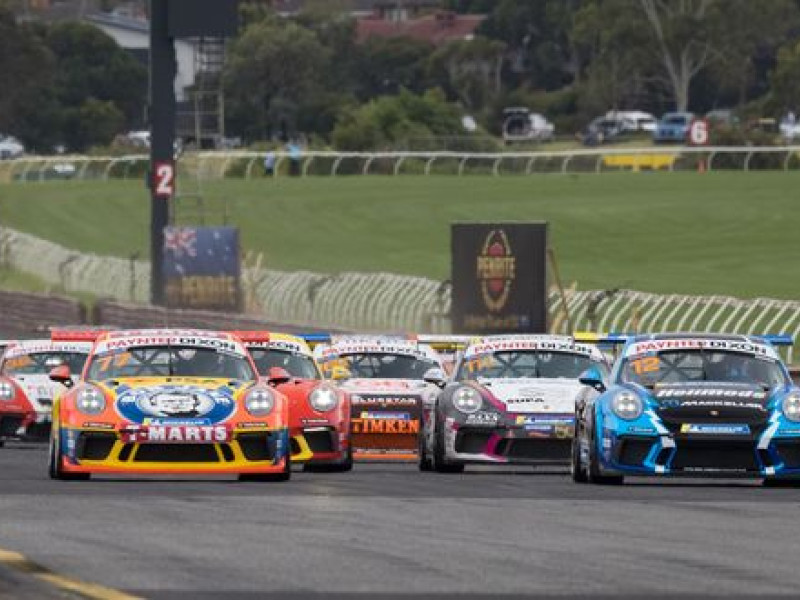 McElrea Racing drivers at Sandown International Raceway 2021