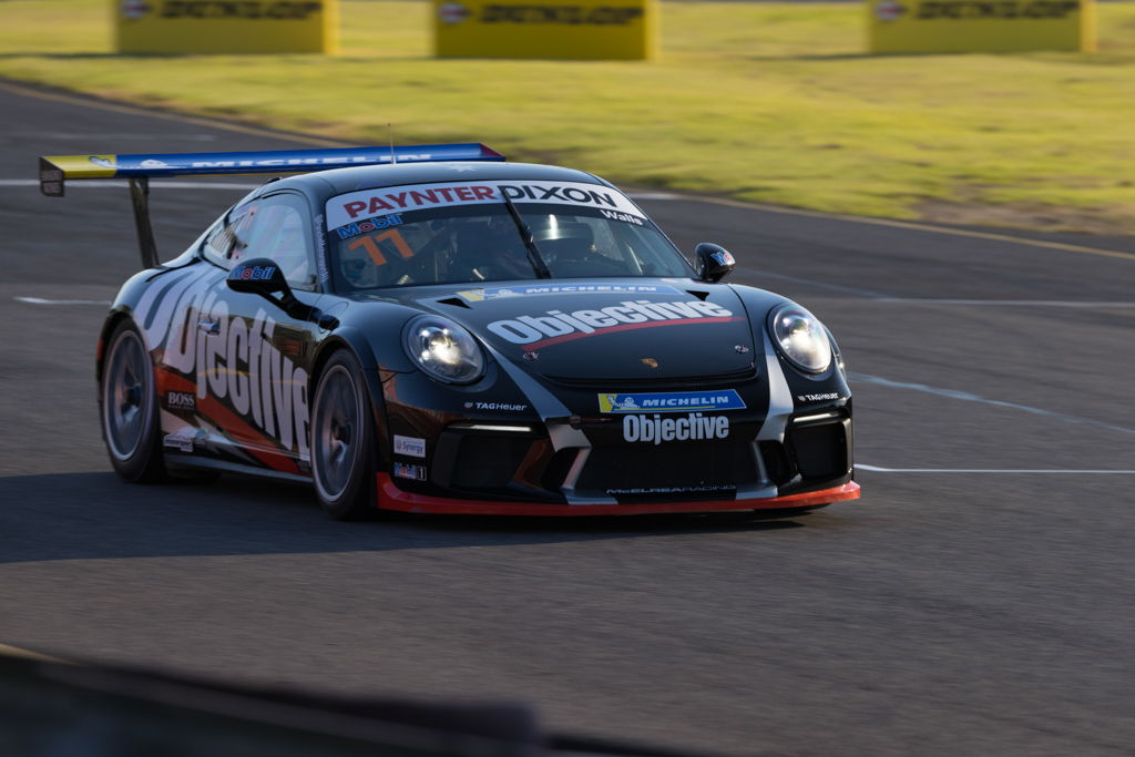 Jackson Walls with McElrea Racing in the Porsche Carrera Cup at Sandown 2021