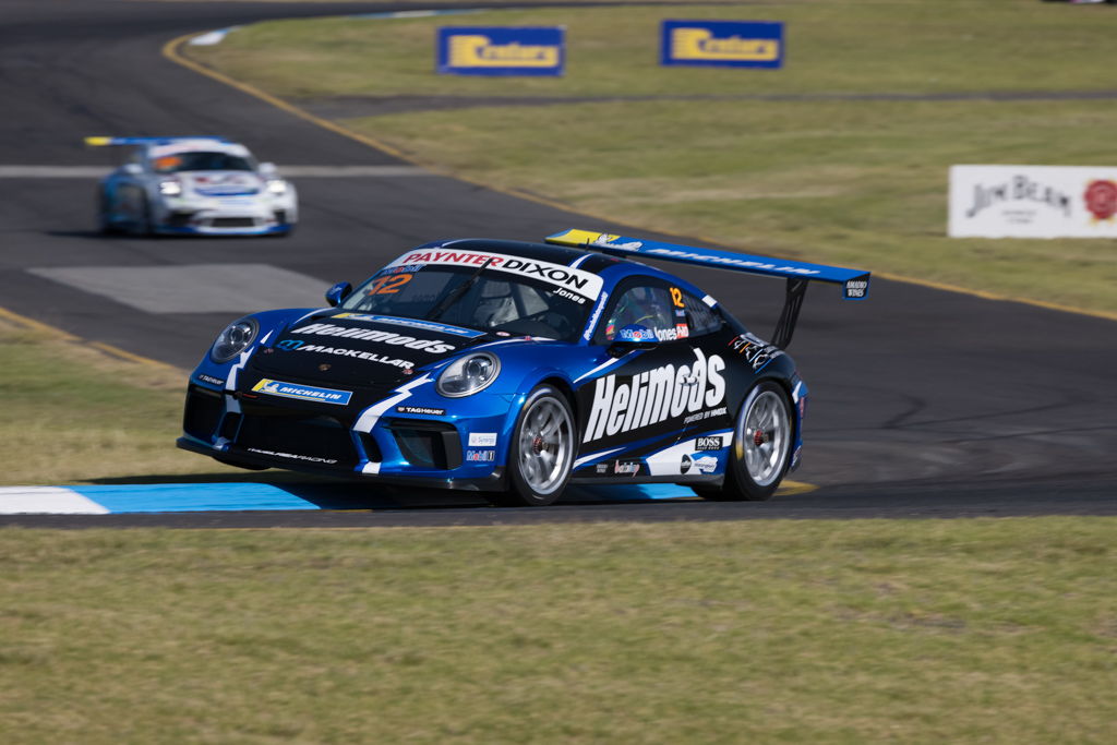Harri Jones #12 racing at Sandown International Raceway 2021
