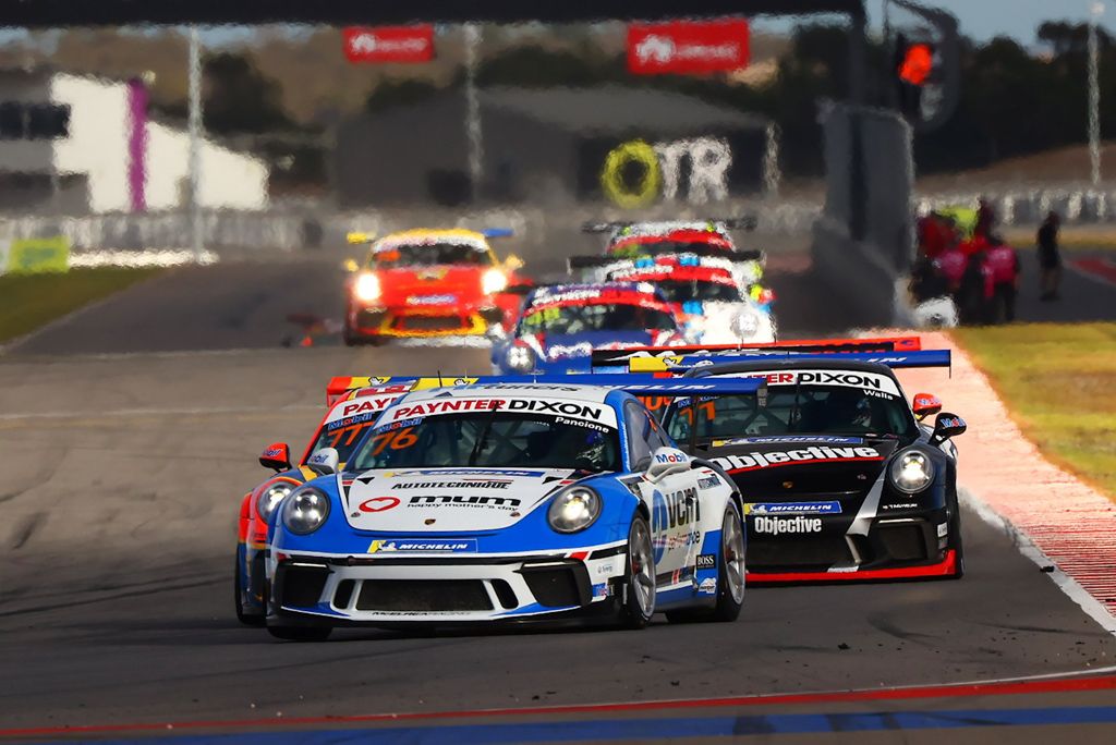 Christian Pancione with McElrea Racing in the Porsche Carrera Cup at The Bend 2021