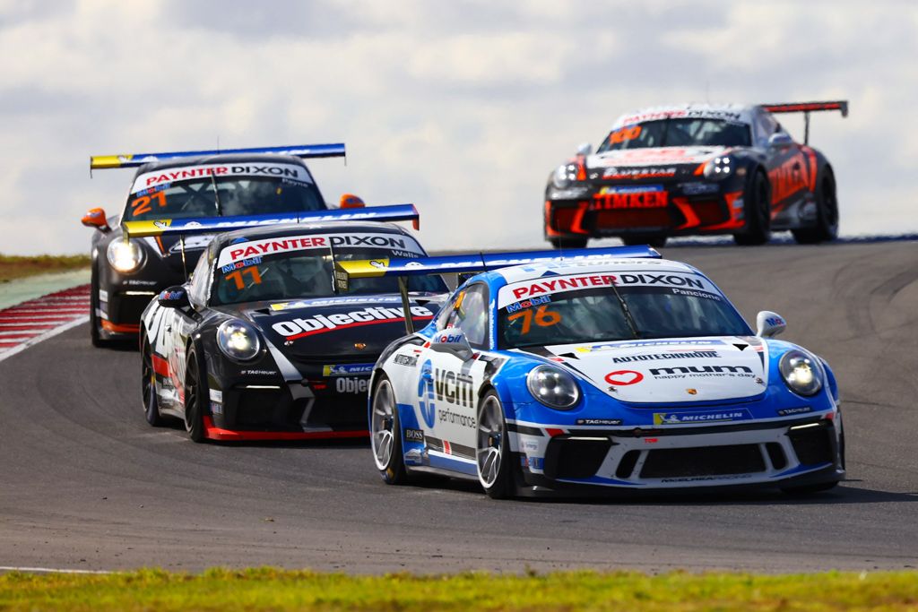 Christian Pancione #76 racing at The Bend Motorsport Park 2021