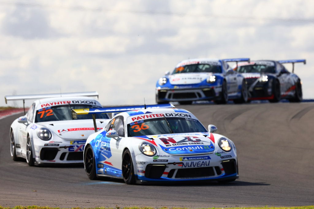 Cooper Murray #36 racing at The Bend Motorsport Park 2021
