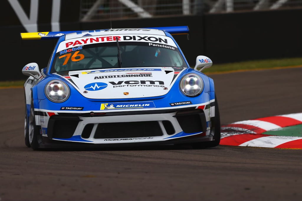 Christian Pancione in the Porsche Carrera Cup at Townsville 2021