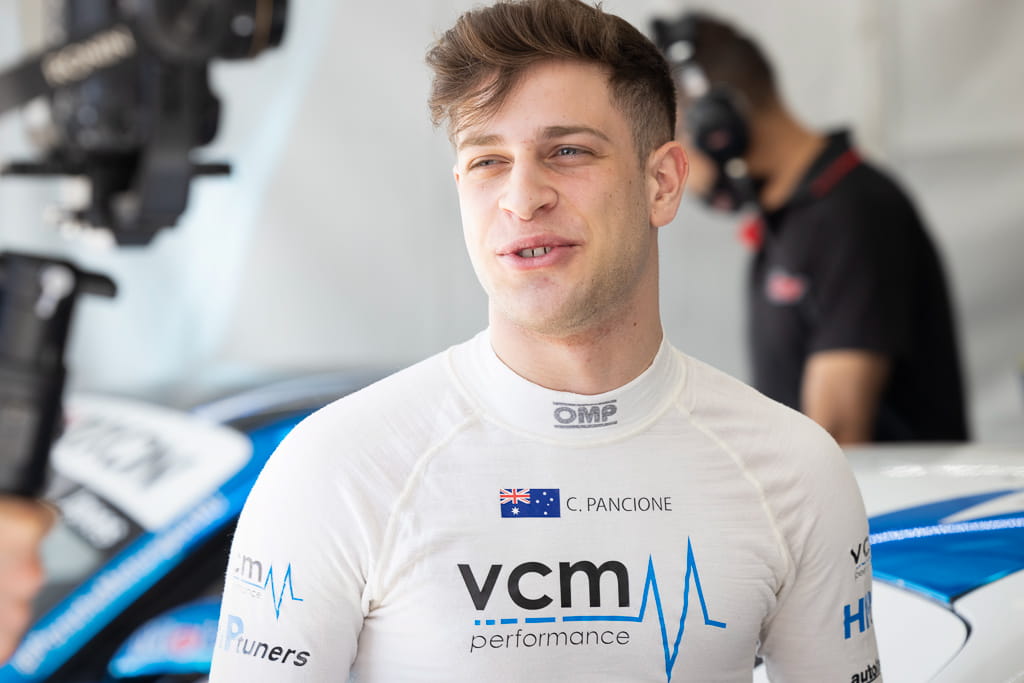 Christian Pancione #76 racing at Townsville Street Circuit 2021