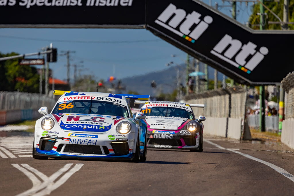 Cooper Murray #36 racing at Townsville Street Circuit 2021
