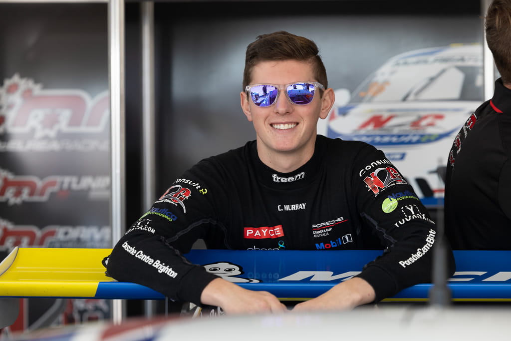 Cooper Murray in the Porsche Carrera Cup at Townsville 2021