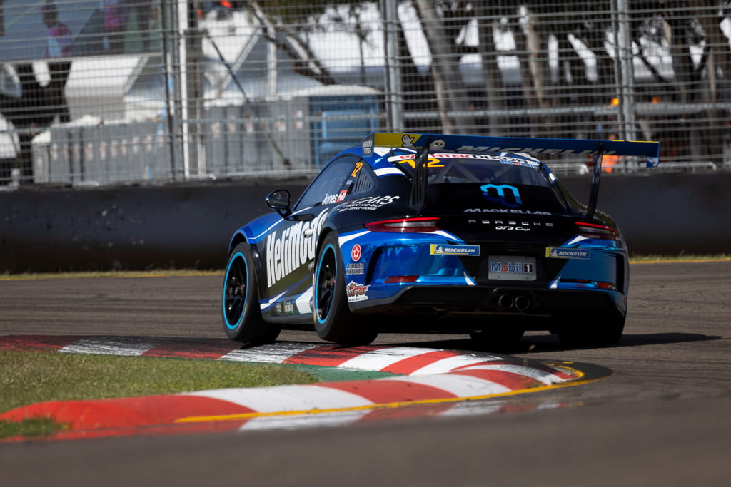 Harri Jones #12 racing at Townsville Street Circuit 2021