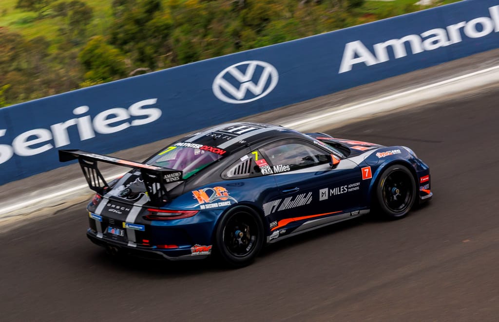 Tim Miles #7 racing at Mount Panorama Circuit Bathurst 2021