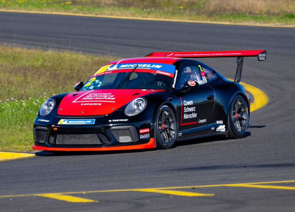 Richard Cowen with McElrea Racing at Michelin Sprint Challenge Round 1 at Sydney Motorsport Park 2022