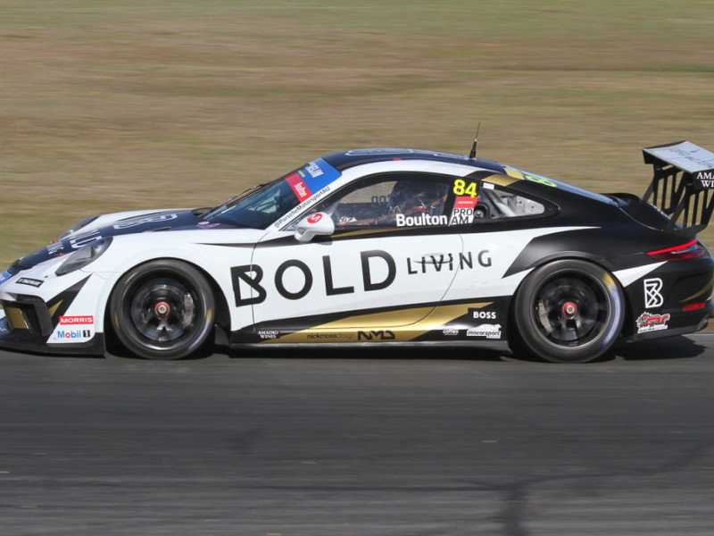 Brett Boulton #84 racing at Queensland Raceway 2022