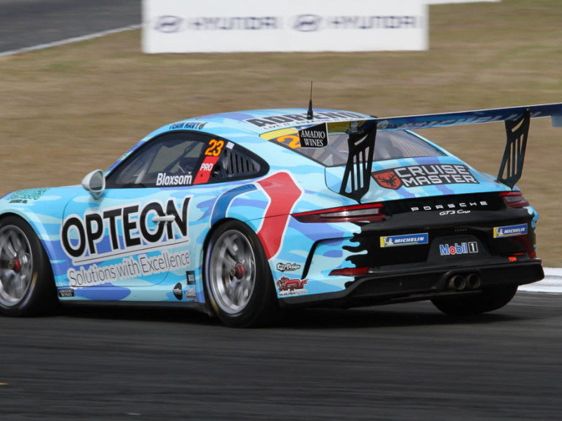 Lockie Bloxsom #23 racing at Queensland Raceway 2022