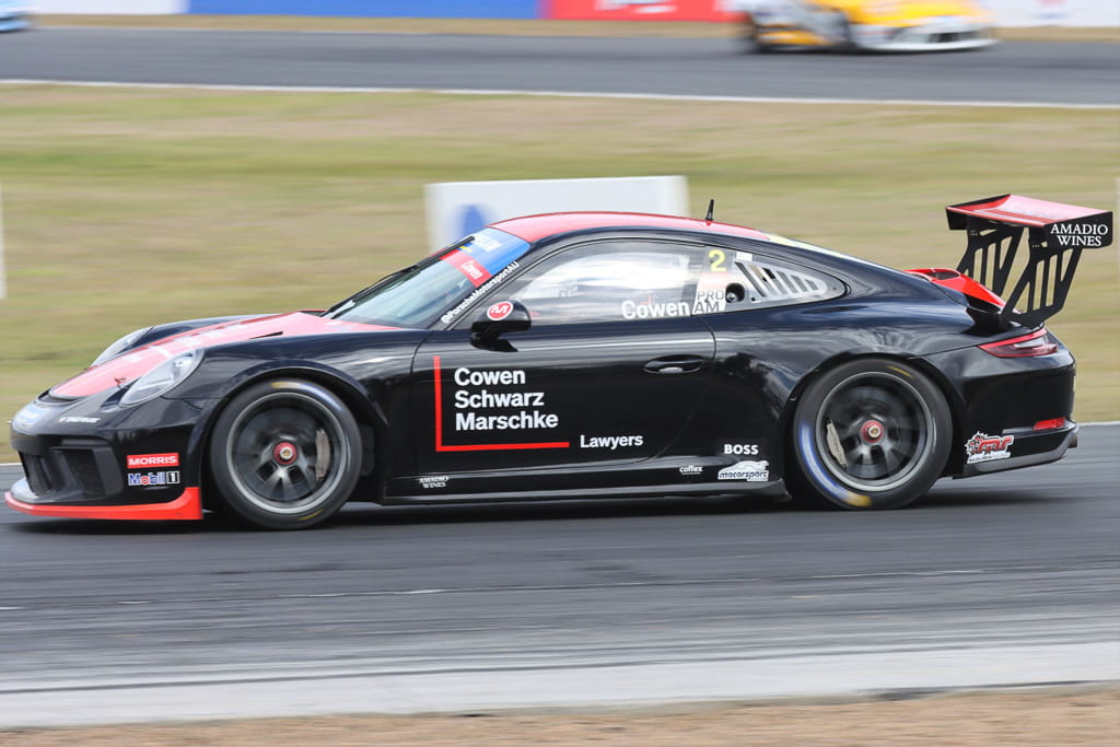 Richard Cowen #2 racing at Queensland Raceway 2022