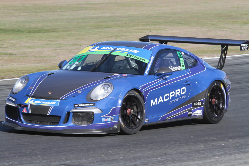 Tom McLennan #81 racing at Queensland Raceway 2022