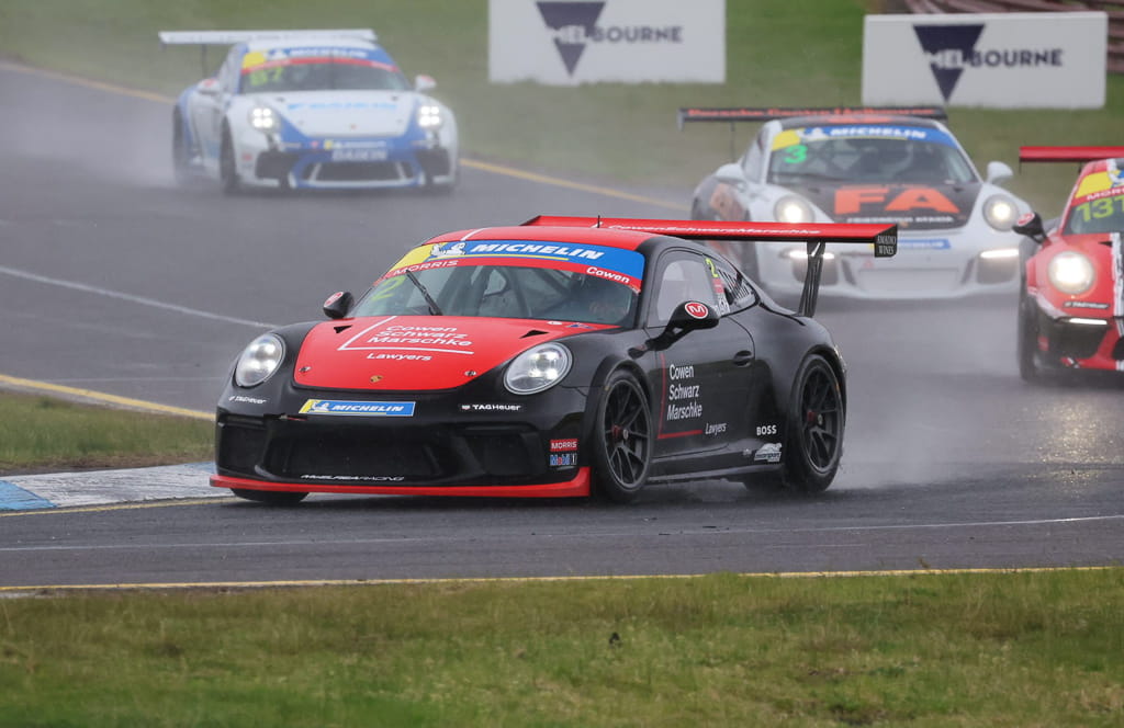 Richard Cowen with McElrea Racing in the Michelin Sprint Challenge Round 3 at Sandown Raceway 2022