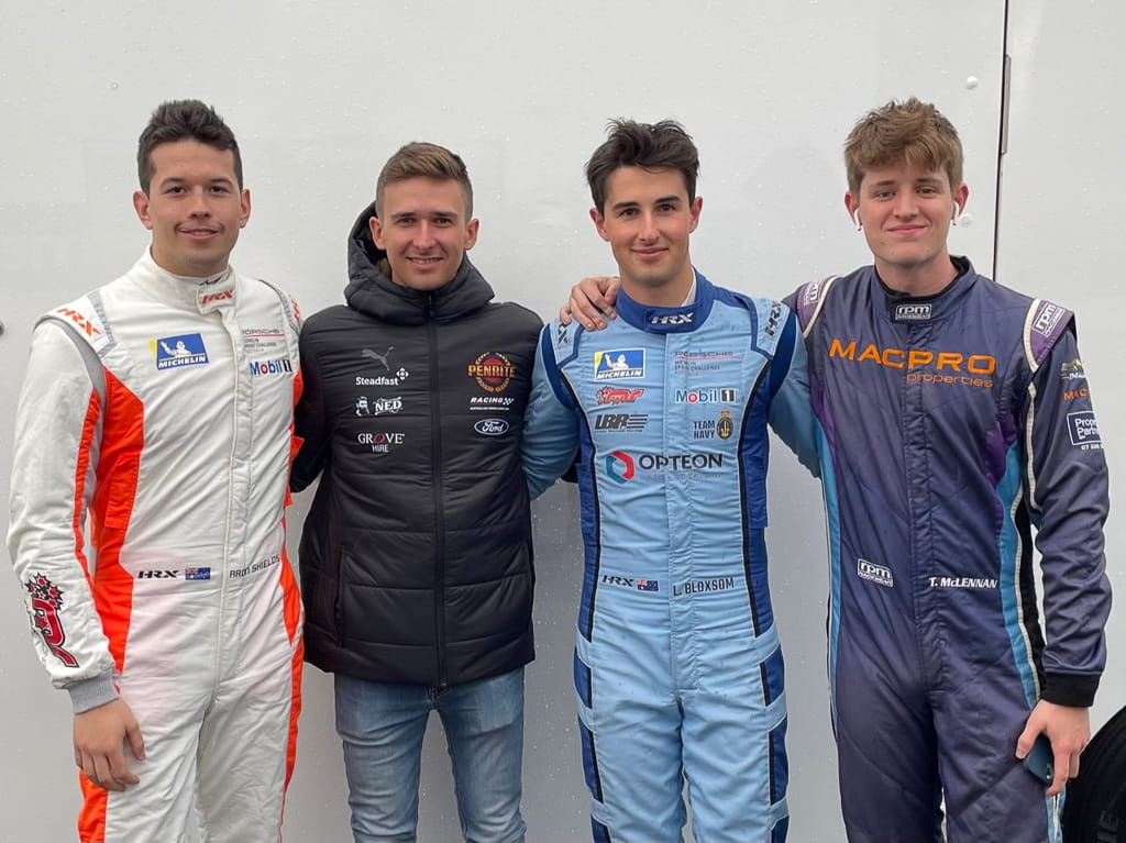 McElrea Racing drivers at Sandown International Raceway 2022