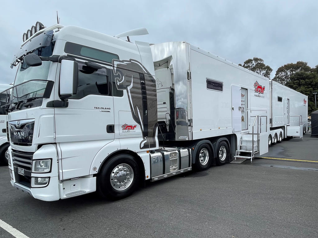 McElrea Racing crew at Sandown International Raceway 2022