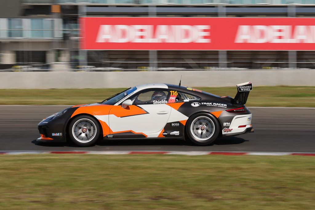 Aron Shields #116 racing at The Bend Motorsport Park 2022