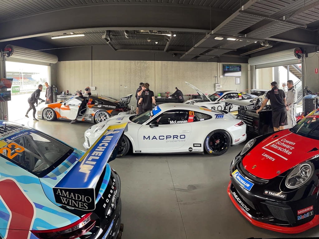 McElrea Racing crew at The Bend Motorsport Park 2022