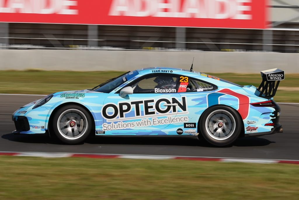 Lockie Bloxsom #23 racing at The Bend Motorsport Park 2022