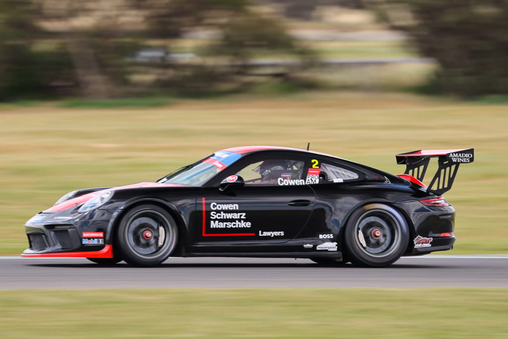 Richard Cowen #2 racing at The Bend Motorsport Park 2022