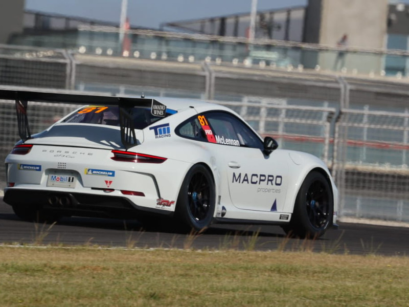 Tom McLennan #81 racing at The Bend Motorsport Park 2022