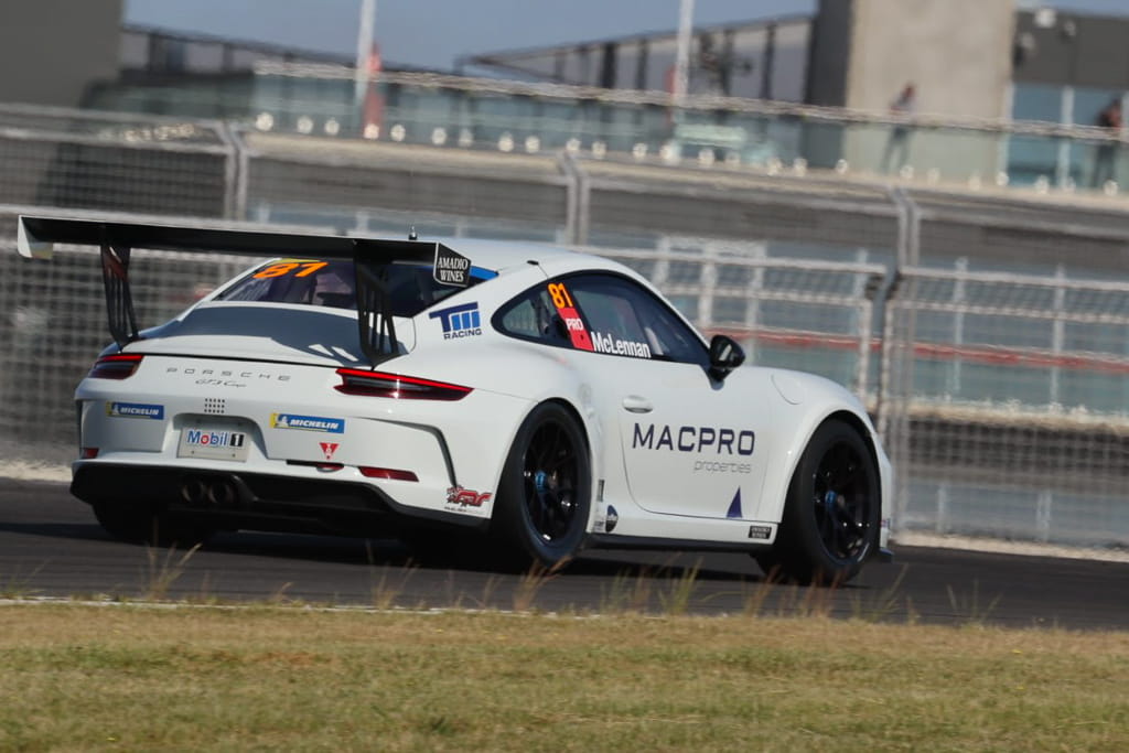 Tom McLennan #81 racing at The Bend Motorsport Park 2022